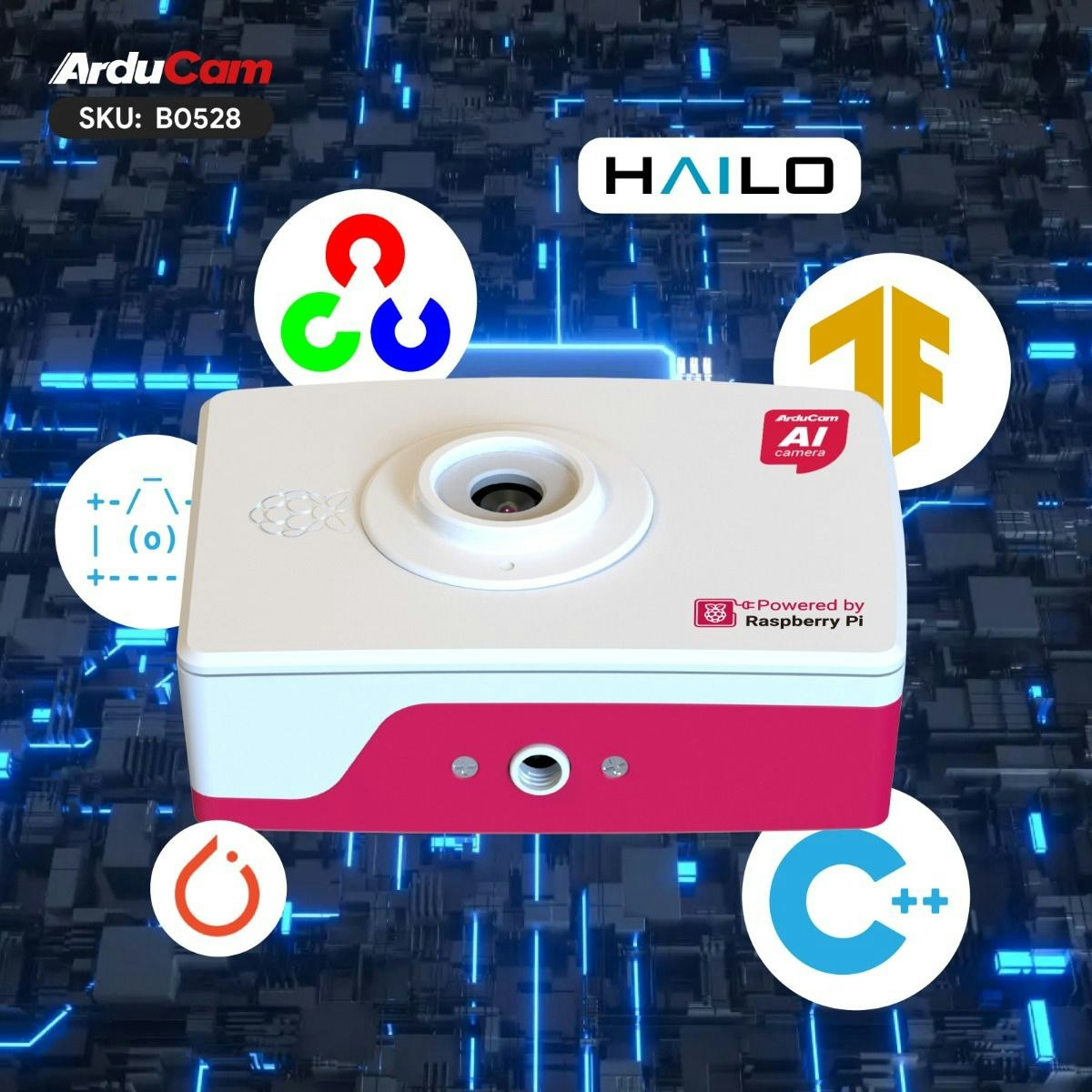 Arducam Pivistation 5 AI Camera 64MP Pro All-in-one Raspberry Pi 5 AI Camera Kit