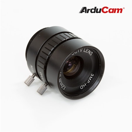 Arducam CS-Mount Lens for Raspberry Pi High Quality Camera, 12mm Focal Length with Manual Focus