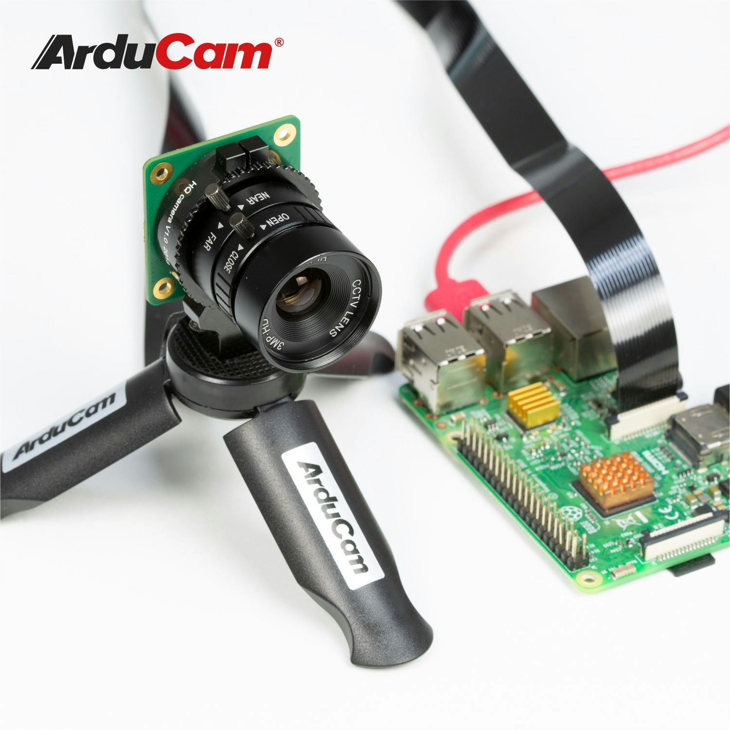 Arducam CS-Mount Lens for Raspberry Pi High Quality Camera, 12mm Focal Length with Manual Focus