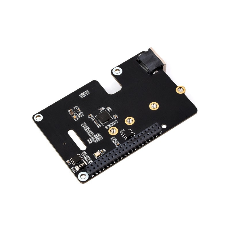 PCIe To ETH And M.2 Adapter for Raspberry Pi 5 5Gbps Data Rate, High-speed Reading/Writing, Raspberry Pi 5 NVMe HAT