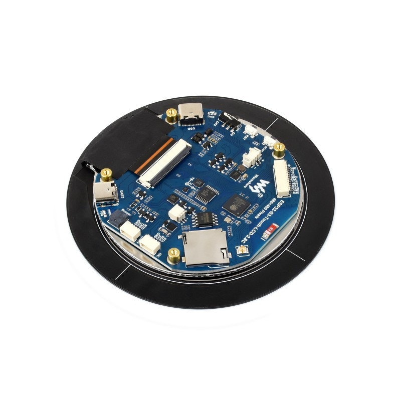 ESP32-S3 2.8inch Capacitive Touch Round Display Development Board, 480×480, 32-bit LX7 Dual-core Processor