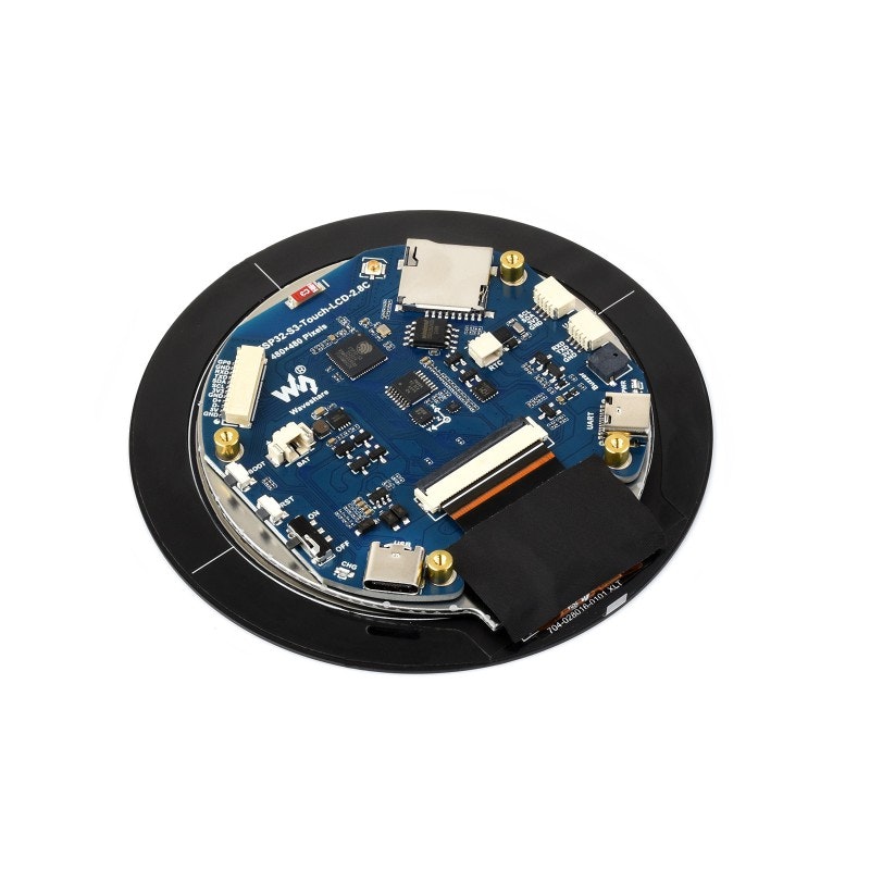 ESP32-S3 2.8inch Capacitive Touch Round Display Development Board, 480×480, 32-bit LX7 Dual-core Processor