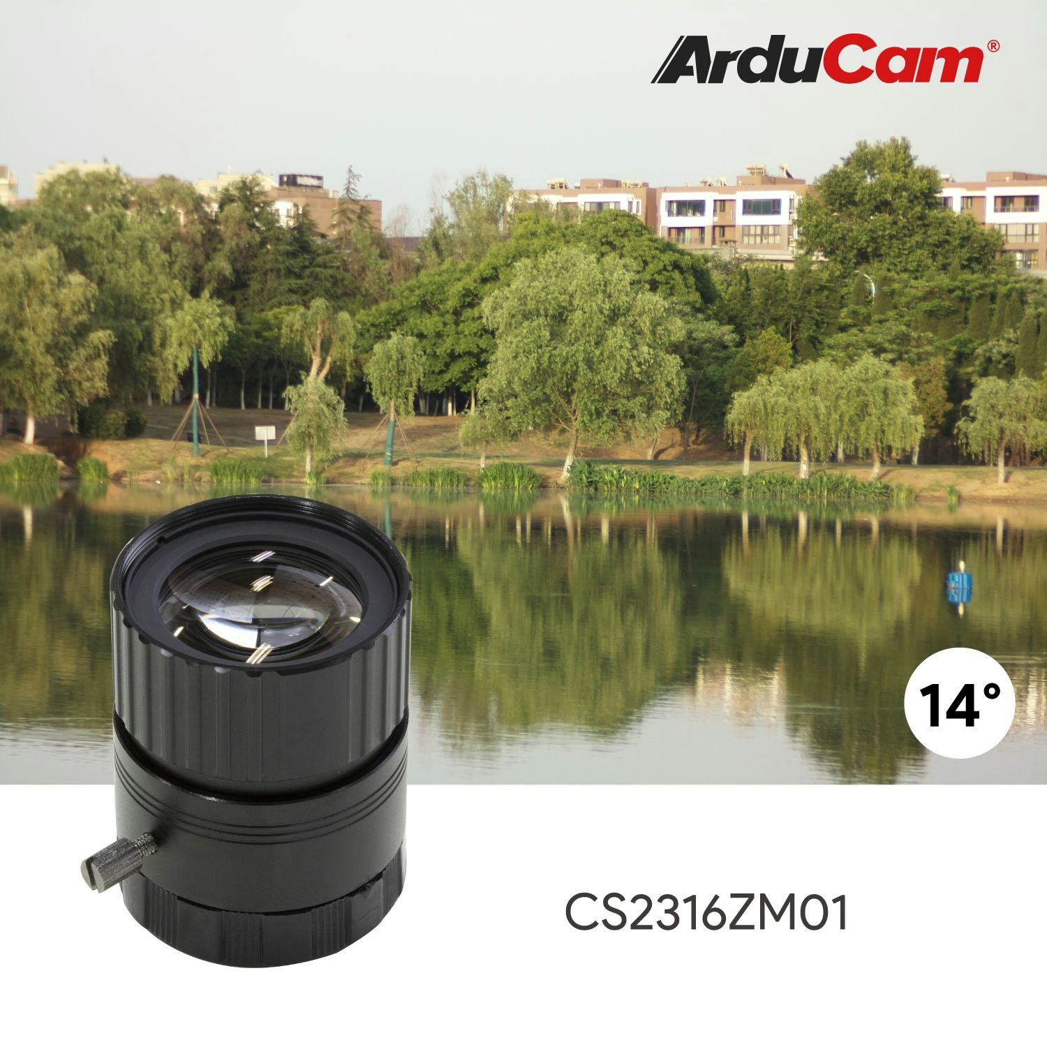 Arducam CS-Mount Lens Kit for Raspberry Pi HQ Camera (Type 1/2.3)