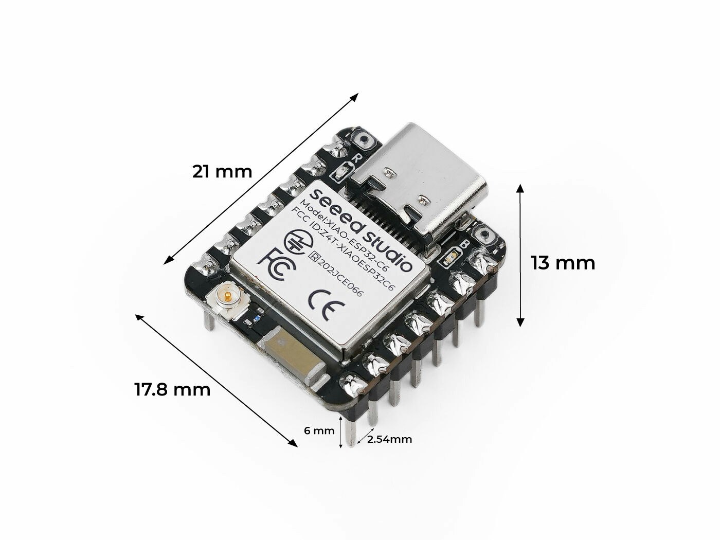 Seeed Studio XIAO ESP32C6 (Pre-Soldered)