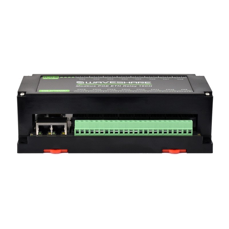 16-Ch Ethernet Relay Module | Modbus RTU/TCP | PoE Support