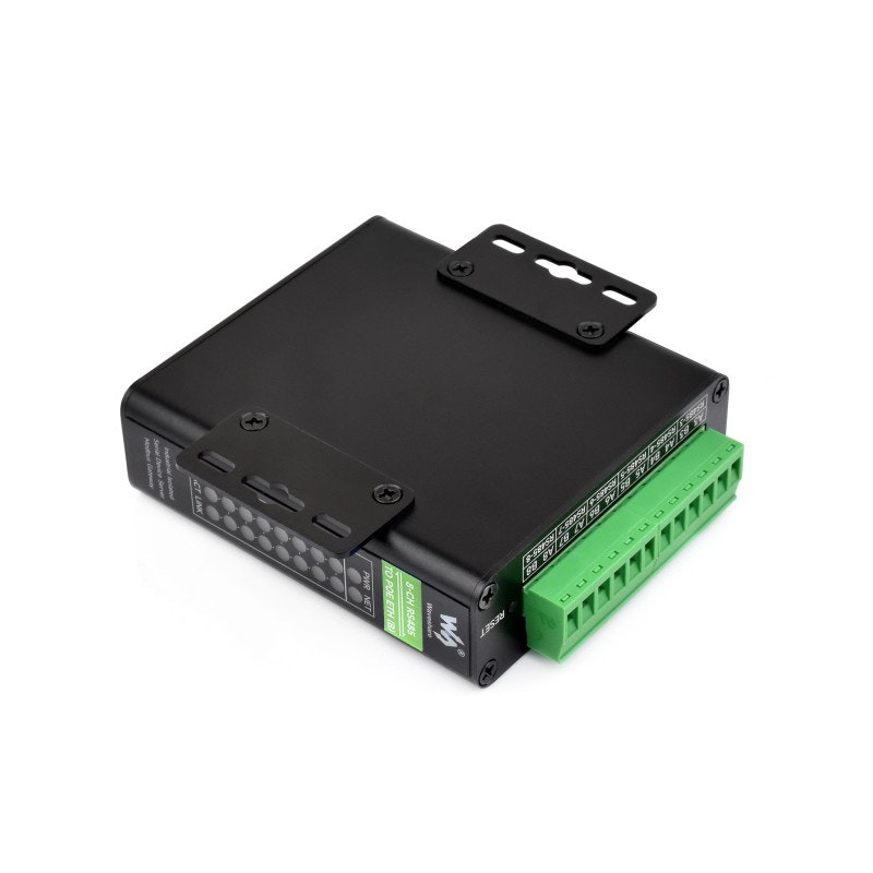 8-Channel RS485-to-Ethernet Serial Server | Independent Channels, Rail-Mount Industrial Isolated Module | PoE