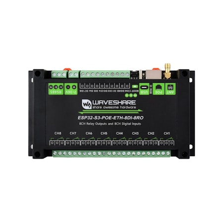 Industrial 8-Channel ESP32-S3 POE WiFi Relay Module with Isolated CAN & Dual-Core Processor