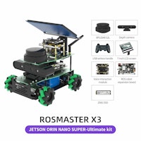 ROSMASTER X3 ROS2 Robot with Mecanum Wheel for Jetson Orin NANO SUPER/Orin NX SUPER/RaspberryPi 5