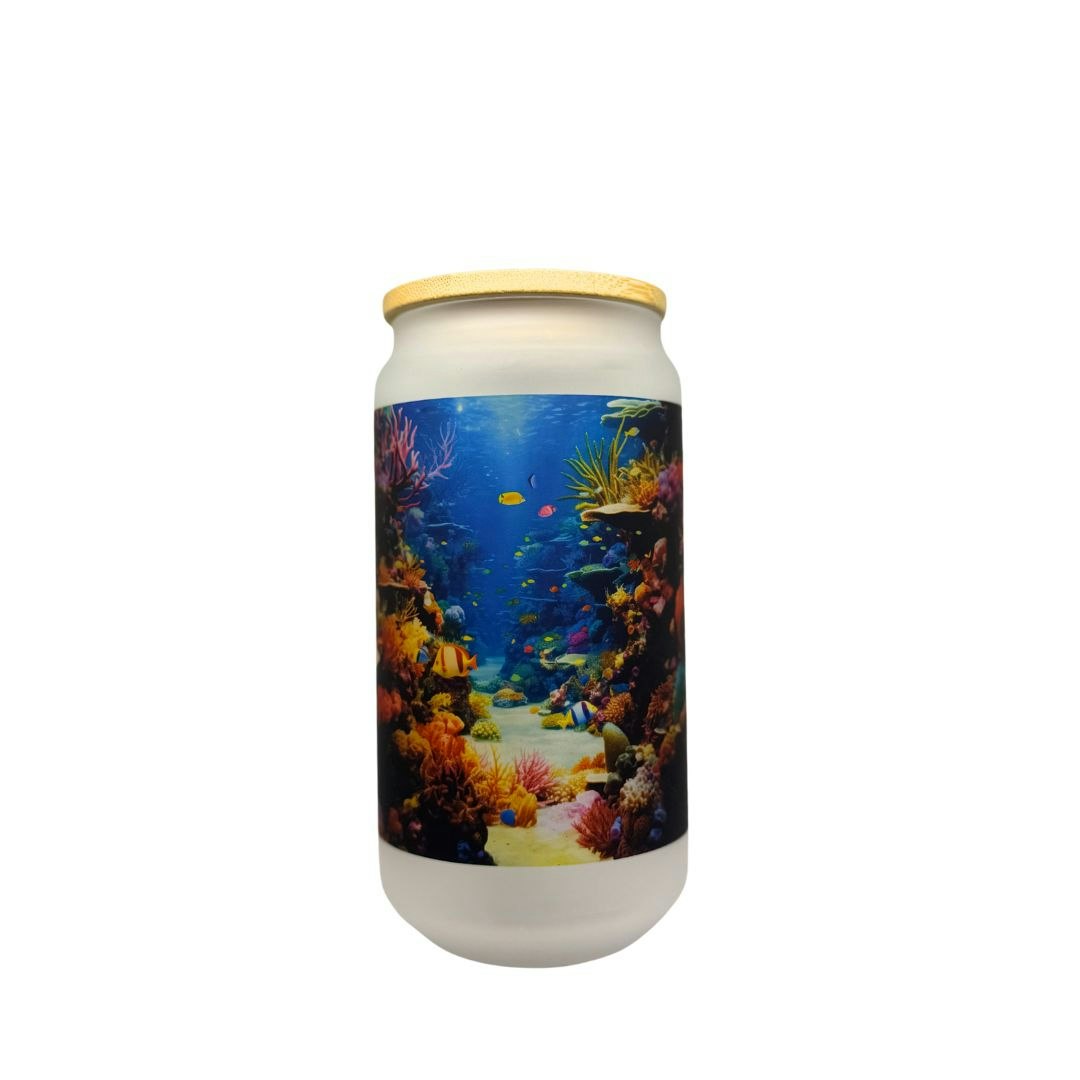 Frostet Glasstumbler Korall