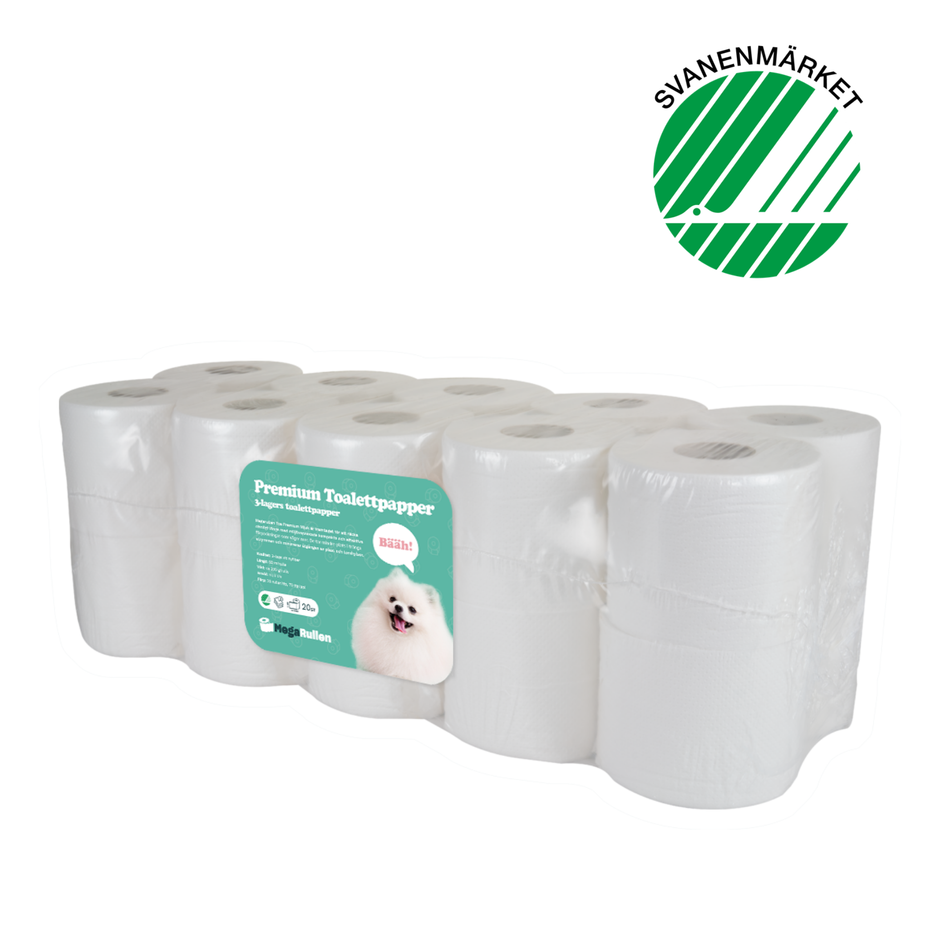 Megarullen Premium TOALETTPAPPER 70 BALAR PER PALL