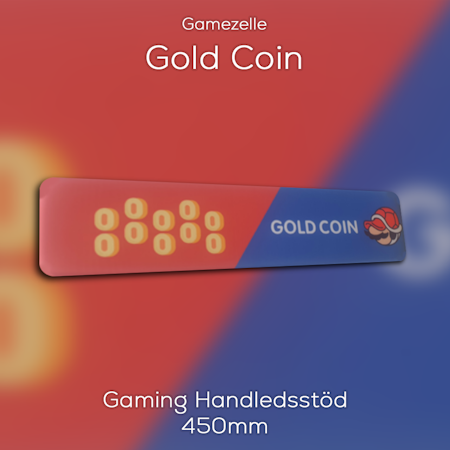 Gamezelle Gaming Handledsstöd Gold Coin (450mm)