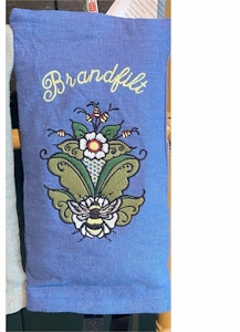 Brandfiltsöverdrag inkl brandfilt med egendesignad kurbits.