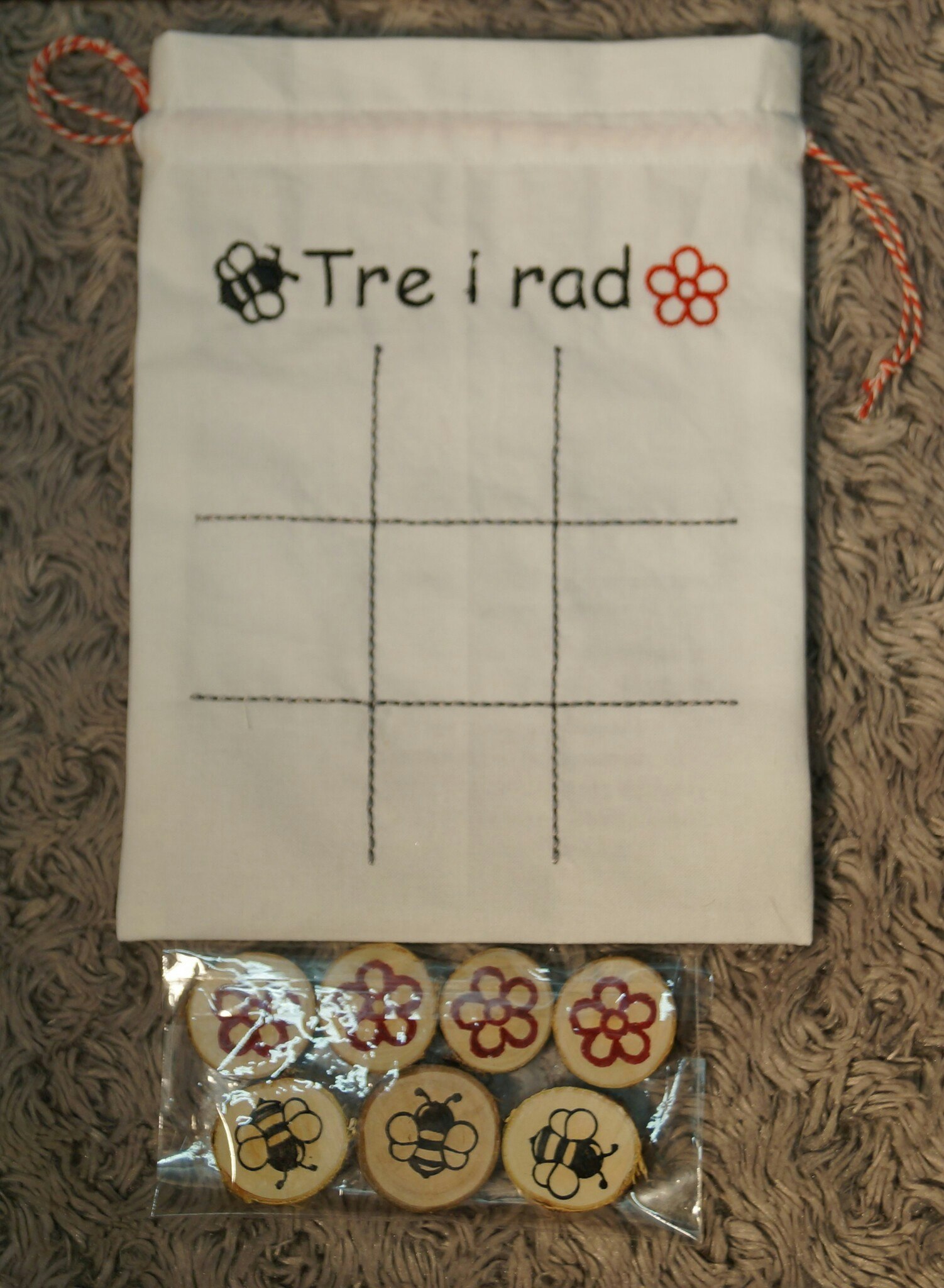 Tre i rad