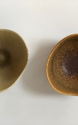 Gunnar Nylund set 'ASH' Ceramic Bowls for Rörstrand