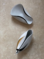 Stig Lindberg set of two 'Veckla' Ceramic Vessels by Gustavsberg