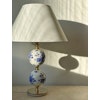 Stilarmatur Table Lamp in White Porcelain with flowers. 1960s.