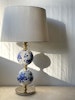 Stilarmatur Table Lamp in White Porcelain with flowers. 1960s.