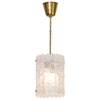Orrefors Textured Glass Pendant by Carl Fagerlund