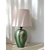 Nittsjö Scandinavian Modern Green Ceramic Table Lamp. 1960s.