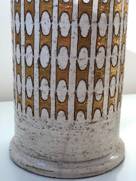 Bitossi for Bergboms Large Stoneware Table Lamp.