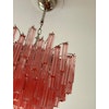 Pink Murano Crystal Chandelier. Medium size.