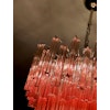 Pink Murano Crystal Chandelier. Medium size.