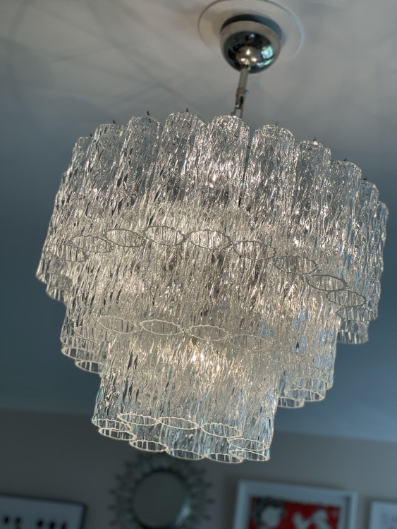 Murano Glass Chandelier 'Cylinder'.