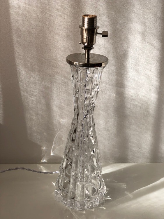 Orrefors Crystal Table Lamp RD-1477 by Carl Fagerlund, large size