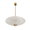 Orrefors Glass Crystal Chandelier 'Flying Saucer' by Carl Fagerlund