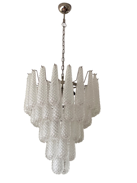 Murano Chandelier 'Drop'. Medium Size.