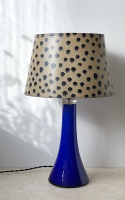 Mid-century Glass Table Lamp by Hyllinge. 1960s.