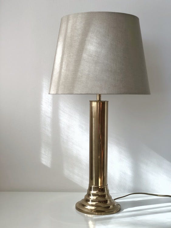 Bergboms Brass Table Lamp, model B-115. 1960's.