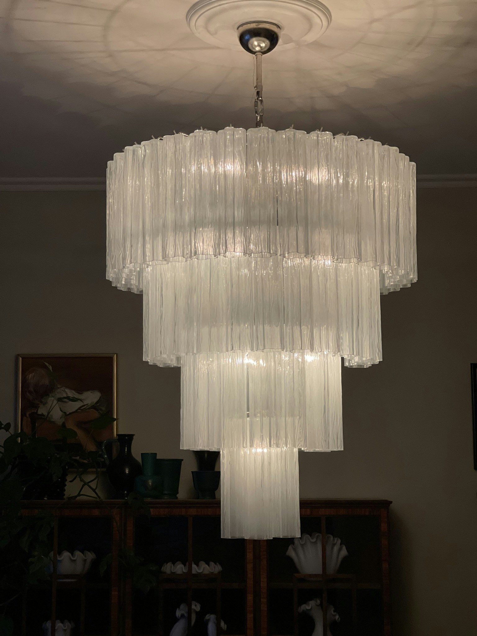 Murano Tubular White XXL PLUS (30 cm prisms)