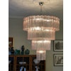 Pink Murano Chandelier Tubular XXL PLUS