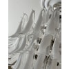 Murano Chandelier• Mazzega • XL • WHITE GLASS