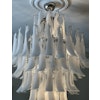 Murano Chandelier• Mazzega • XL • WHITE GLASS