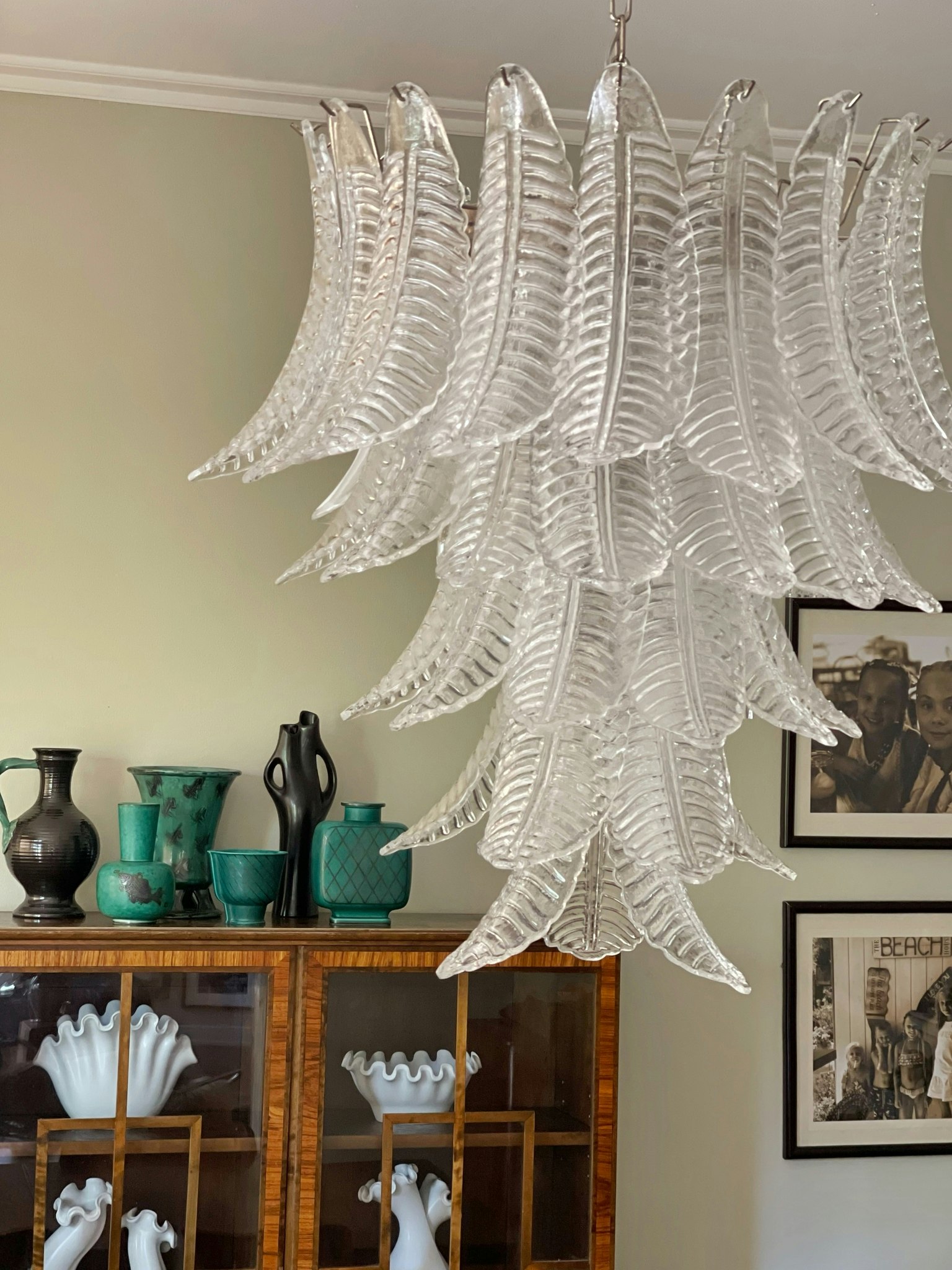 Murano Chandelier 'Feather'.