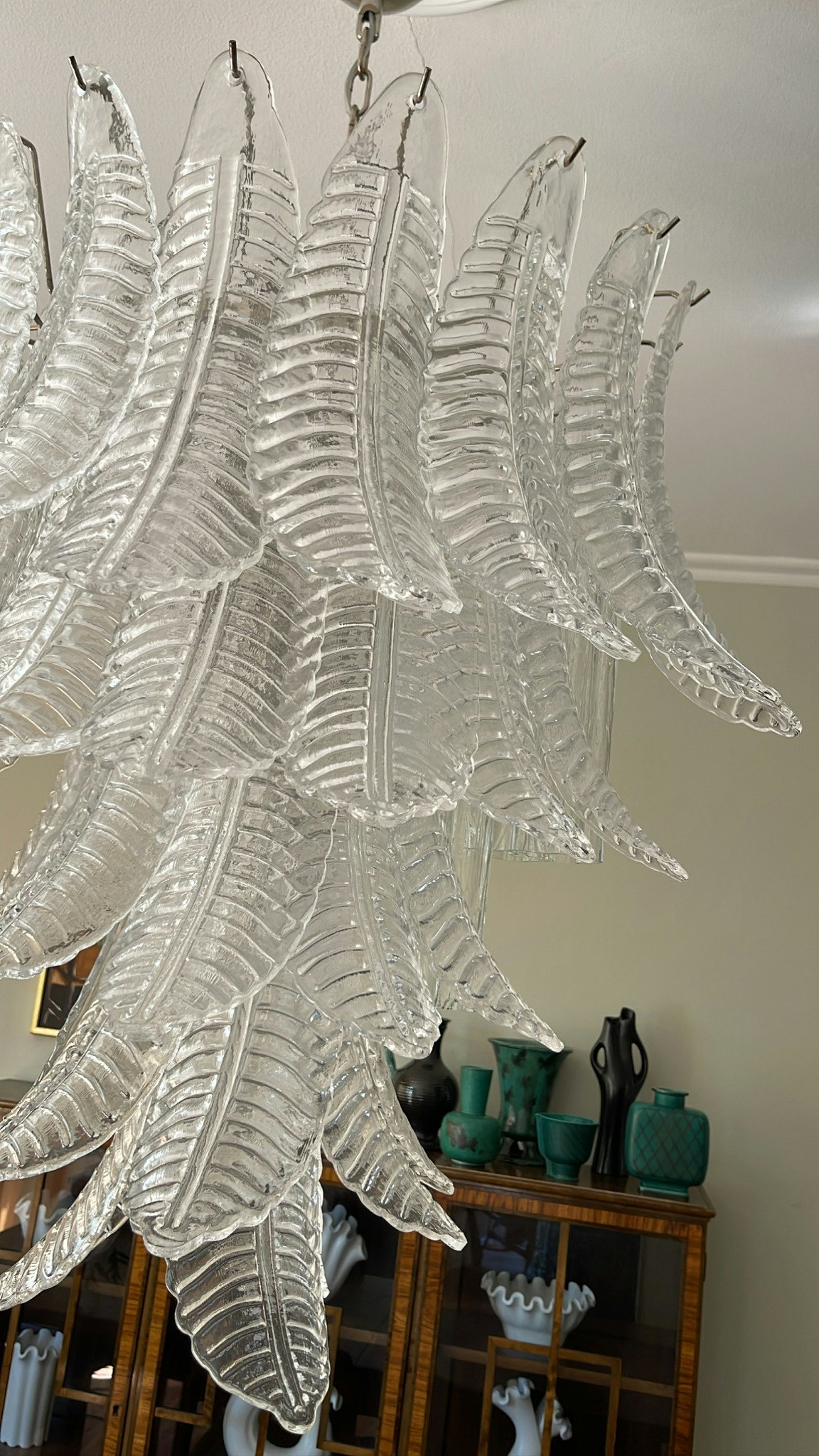 Murano Chandelier 'Feather'.