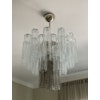 Murano Chandelier 'Tubular'. Medium Size. Mixed Glasses.