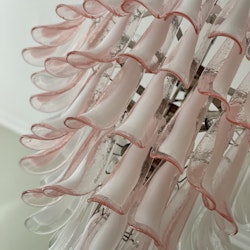 Pink Murano Chandelier - Mazzega Style - XXL