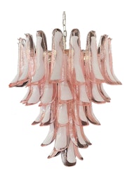 Pink Murano Chandelier - Mazzega Style - XL
