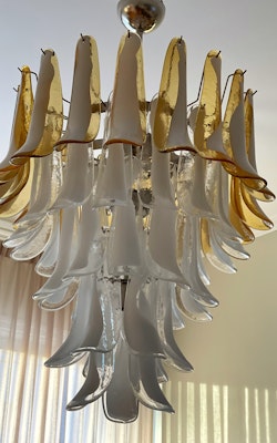 Murano Chandelier - Mazzega Style - XL - Mixed Prisms.