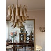 Murano Chandelier in the style of Mazzega in Amber - Large size.