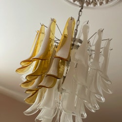 Murano Chandelier - Mazzega Style - Large - Mixed Prisms.