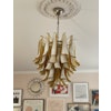 Murano Chandelier in the style of Mazzega in Amber - Large size.