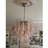 Pink Murano Glass Chandelier in the style of Mazzega - Large size.