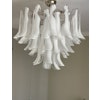 White Murano Chandelier - Mazzega Style - LARGE PLUS