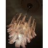 Pink Murano Glass Chandelier in the style of Mazzega - Large size.