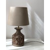 Italian Brown Ceramic Table Lamp. 1960s.