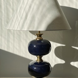 Stilarmatur Large Table Lamp Blue Glass. 1960s.